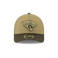 Jacksonville Jaguars 2025 Salute to Service 9FORTY M-Crown A-Frame Trucker Hat