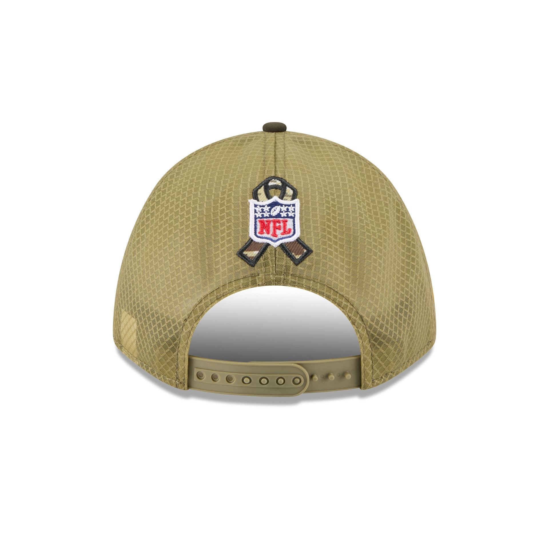 Jacksonville Jaguars 2025 Salute to Service 9FORTY M-Crown A-Frame Trucker Hat