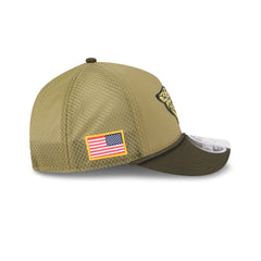 Jacksonville Jaguars 2025 Salute to Service 9FORTY M-Crown A-Frame Trucker Hat