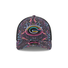 Green Bay Packers 2025 Crucial Catch 9FORTY M-Crown A-Frame Trucker Hat