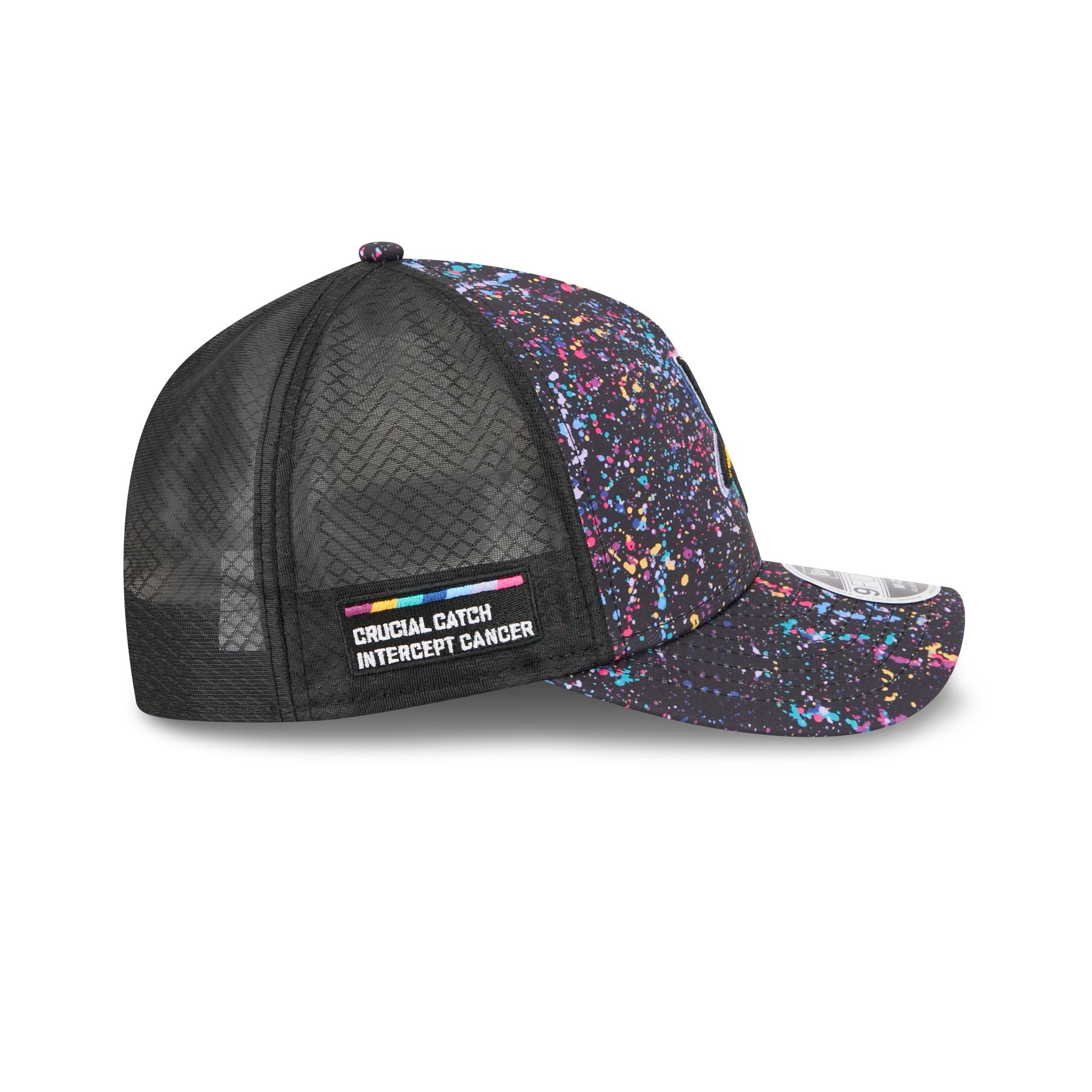 Minnesota Vikings 2025 Crucial Catch 9FORTY M-Crown A-Frame Trucker Hat