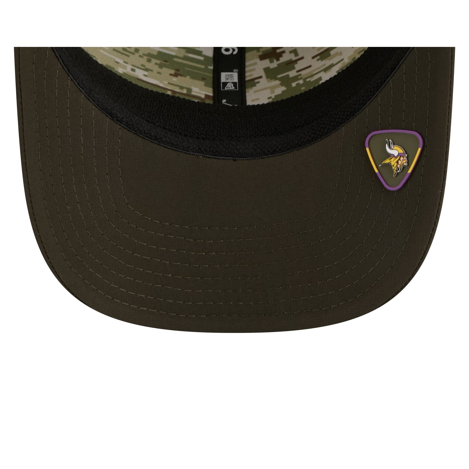 Minnesota Vikings 2025 Salute to Service 9SEVENTY Trucker Hat