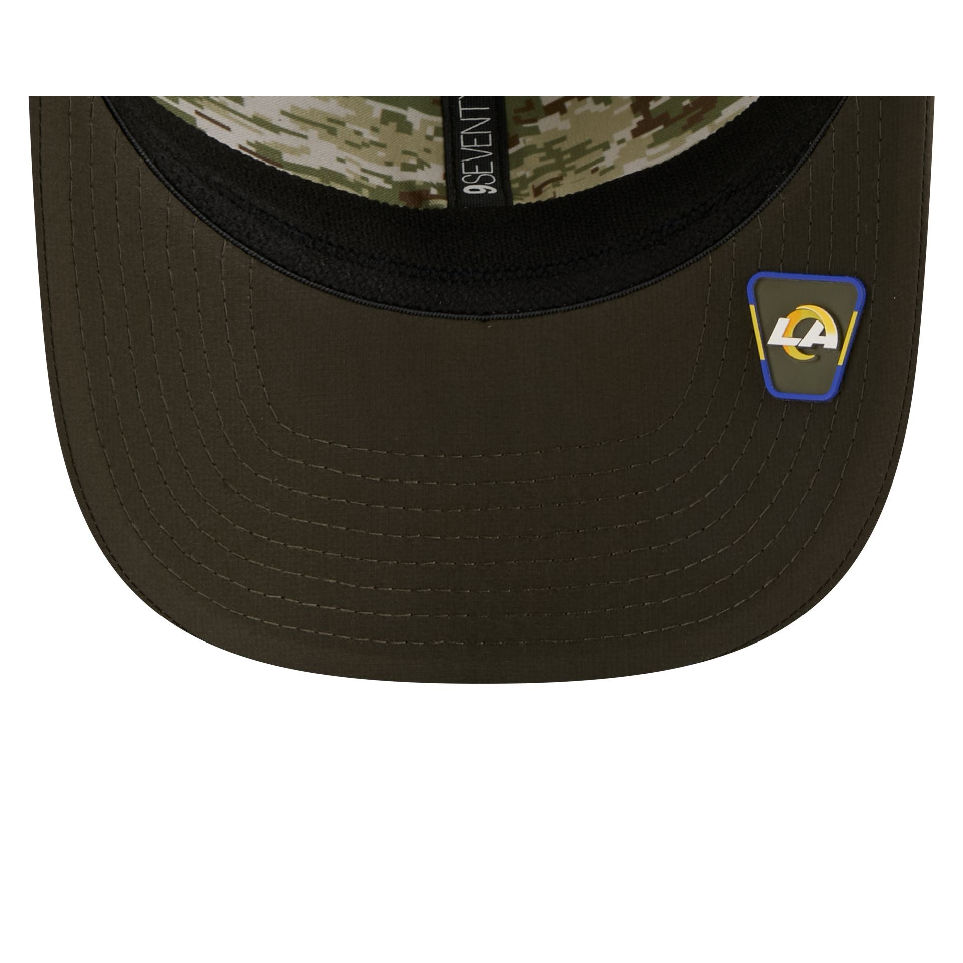 Los Angeles Rams 2025 Salute to Service 9SEVENTY Trucker Hat