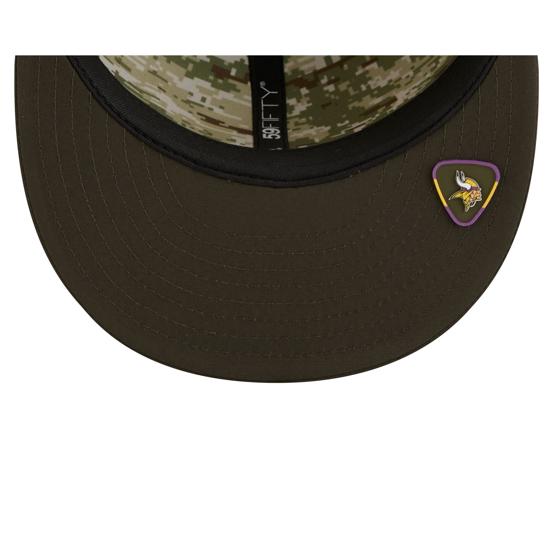 Minnesota Vikings 2025 Salute to Service 59FIFTY Fitted Hat