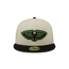 New Orleans Pelicans 2025 City Edition Chrome White Corduroy 59FIFTY Fitted Hat