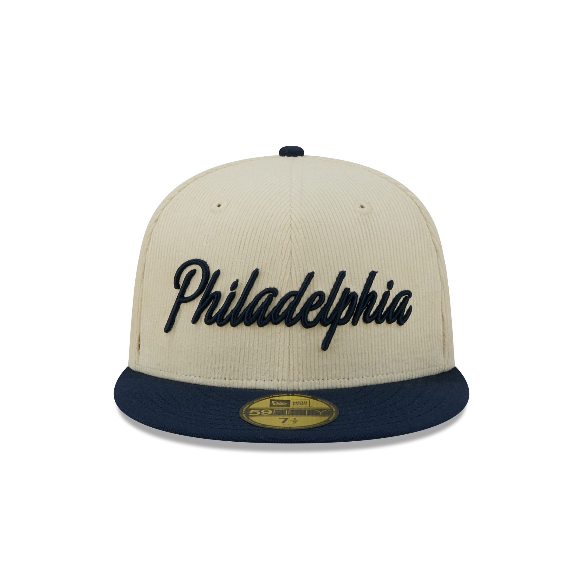 Philadelphia 76ers 2025 City Edition Chrome White Corduroy 59FIFTY Fitted Hat
