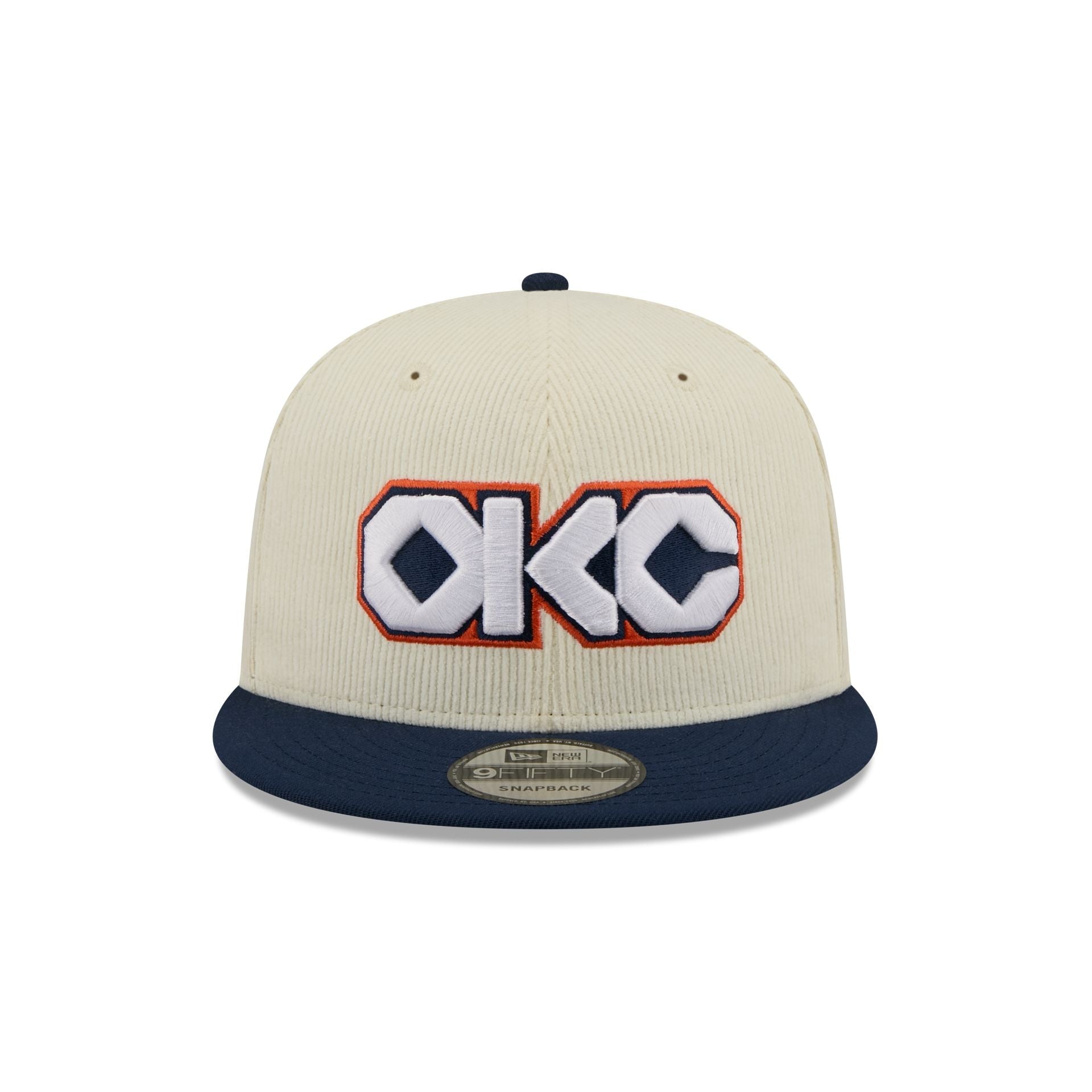 Oklahoma City Thunder 2025 City Edition Chrome White Corduroy 9FIFTY Snapback Hat