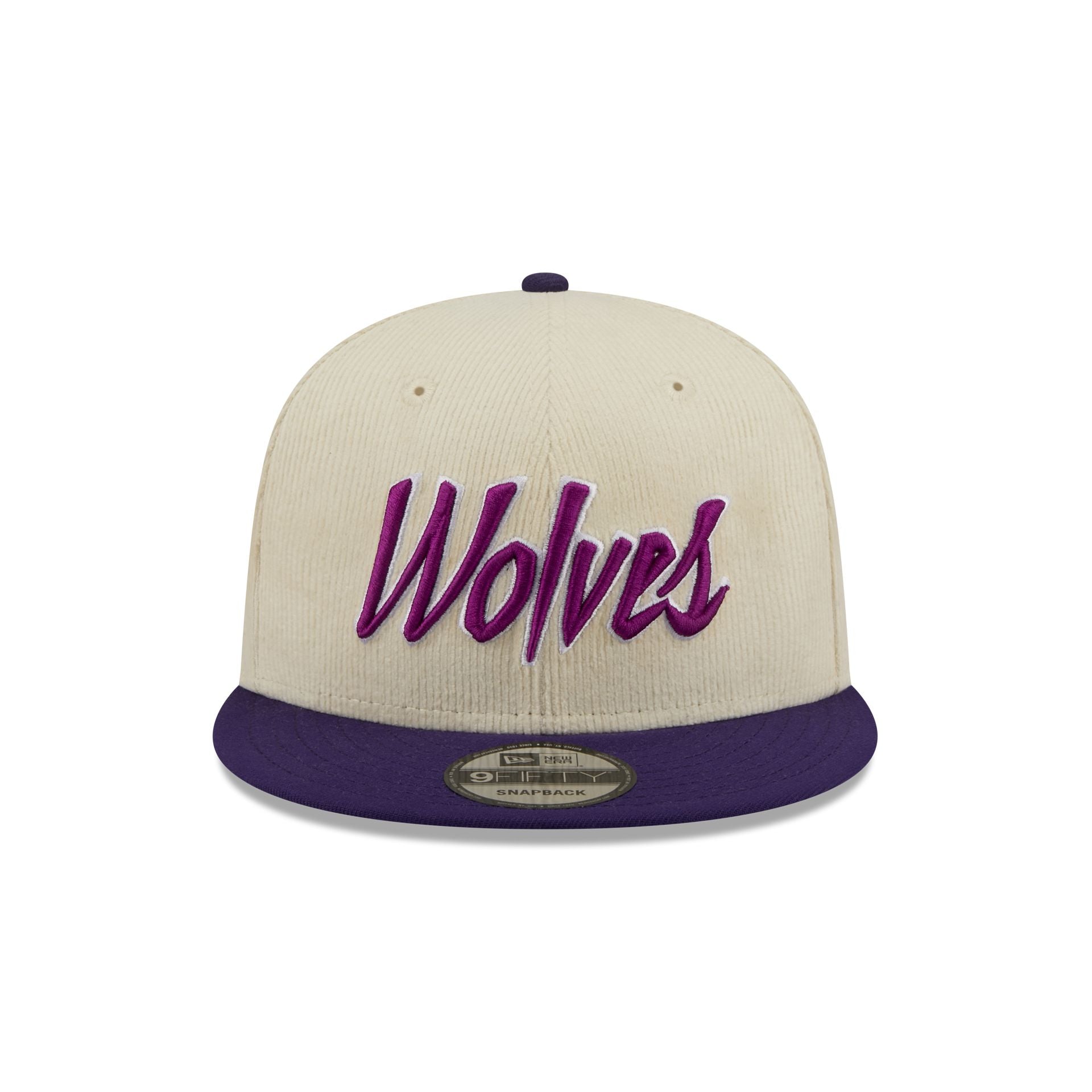 Minnesota Timberwolves 2025 City Edition Chrome White Corduroy 9FIFTY Snapback Hat