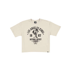 Los Angeles Kings Throwback Prep Stone Women's Cropped T-Shirt