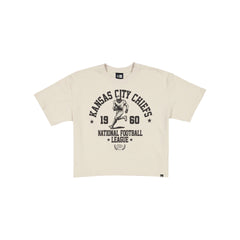 Kansas City Chiefs Throwback Prep Stone Women's Cropped T-Shirt
