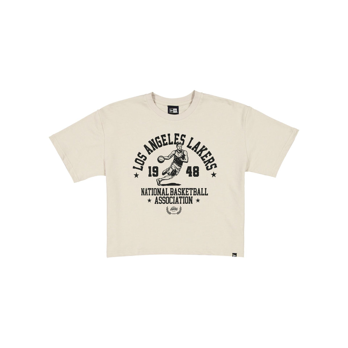 Los Angeles Lakers Throwback Prep Stone Women's Cropped T-Shirt
