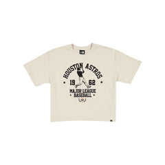 Houston Astros Throwback Prep Stone Women's Cropped T-Shirt