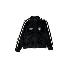 Las Vegas Raiders Throwback Prep Black Women's Track Jacket