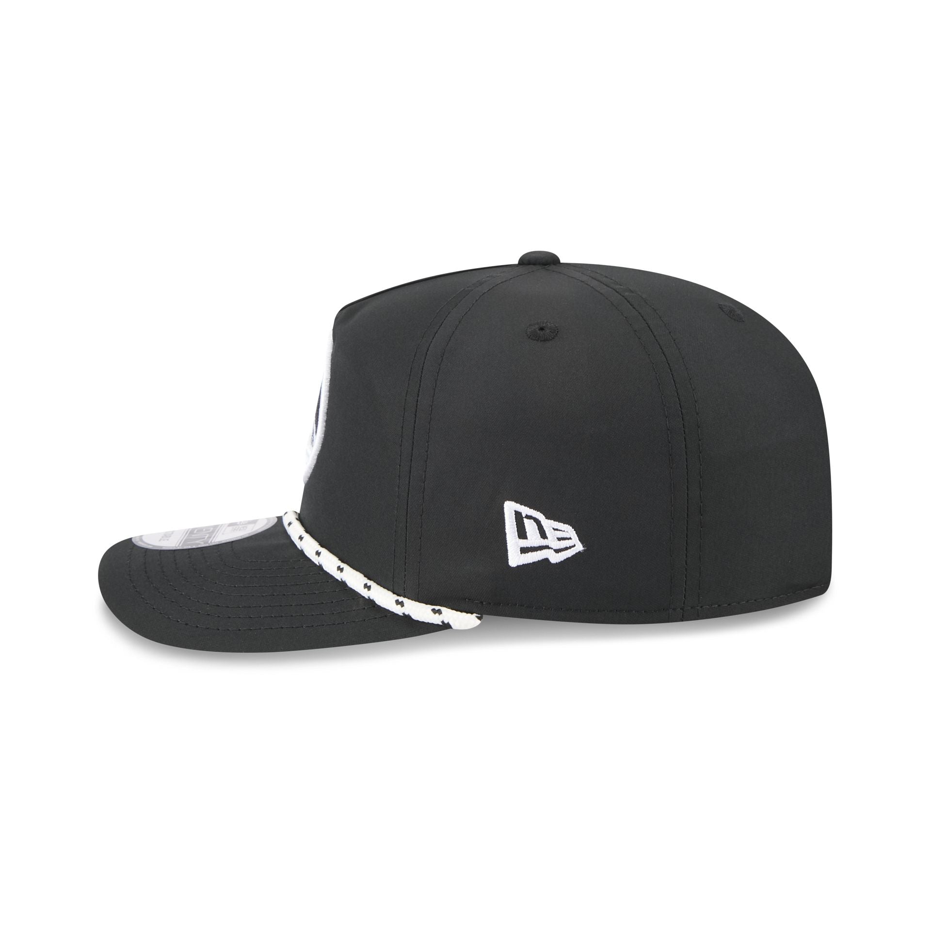 Golden State Warriors Black and White Rope 19TWENTY Snapback Hat