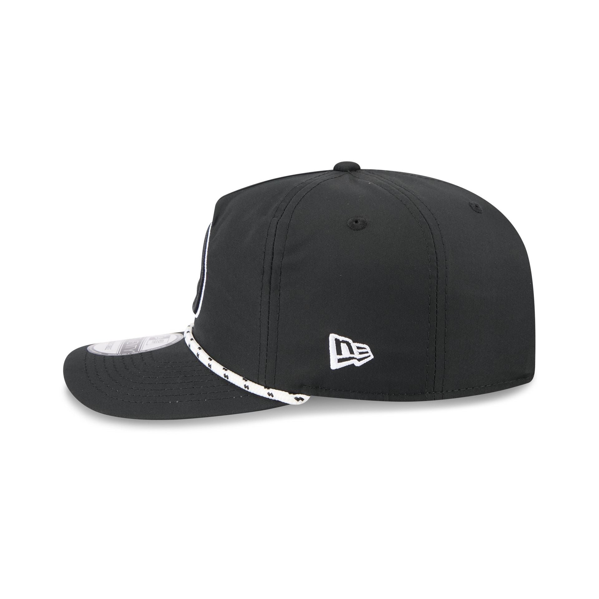 Pittsburgh Steelers Black and White Rope 19TWENTY Snapback Hat