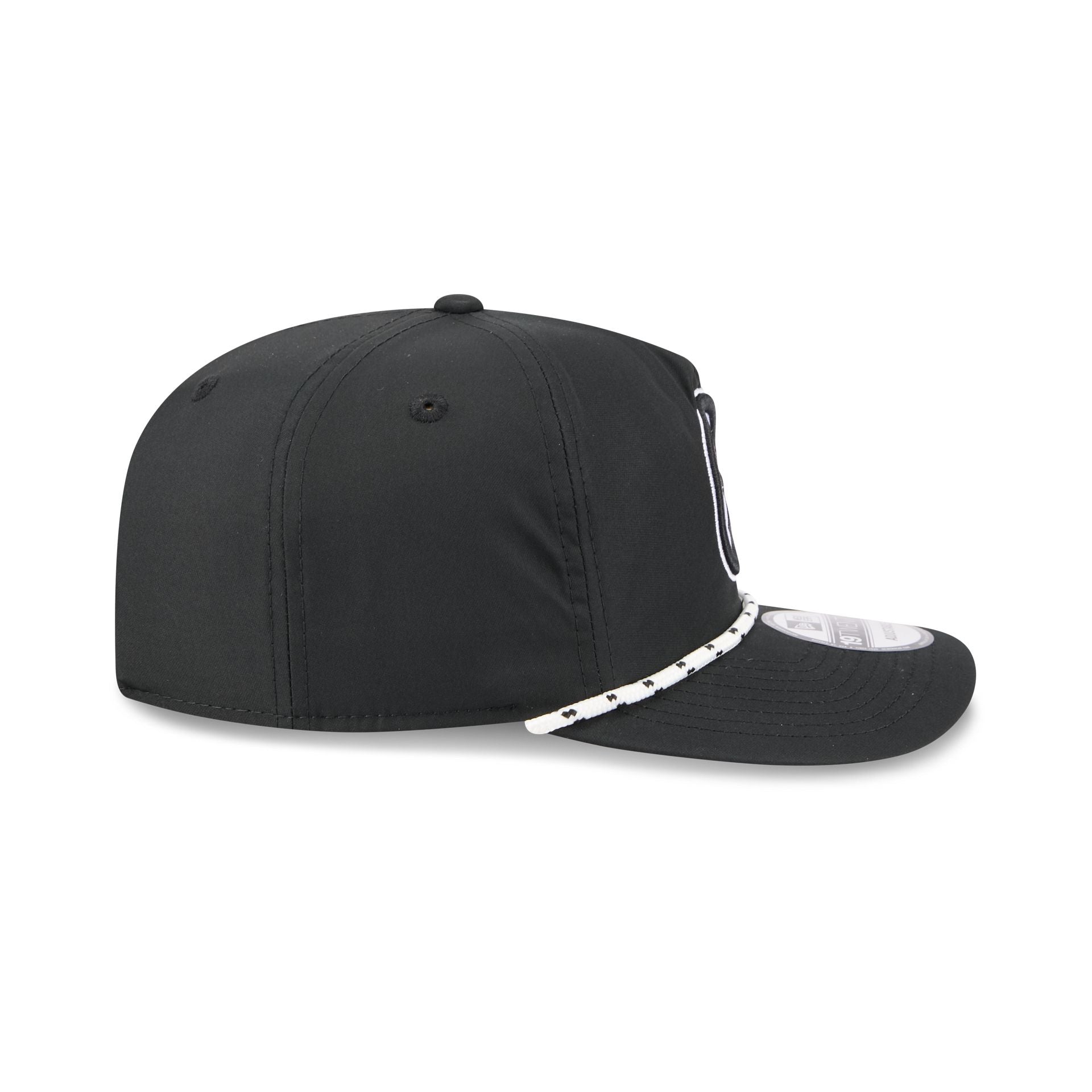 Pittsburgh Steelers Black and White Rope 19TWENTY Snapback Hat