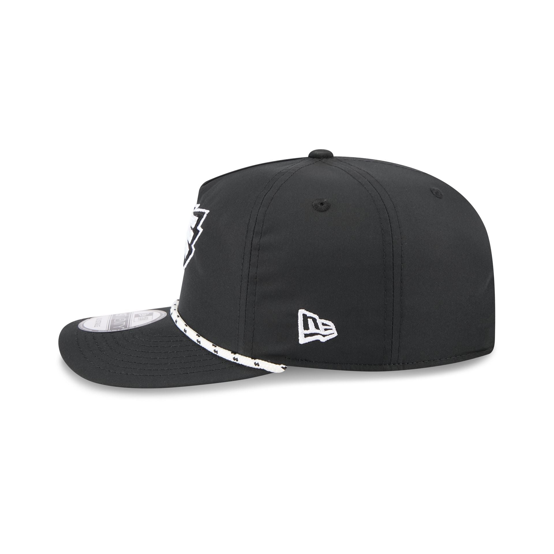 Philadelphia Eagles Black and White Rope 19TWENTY Snapback Hat