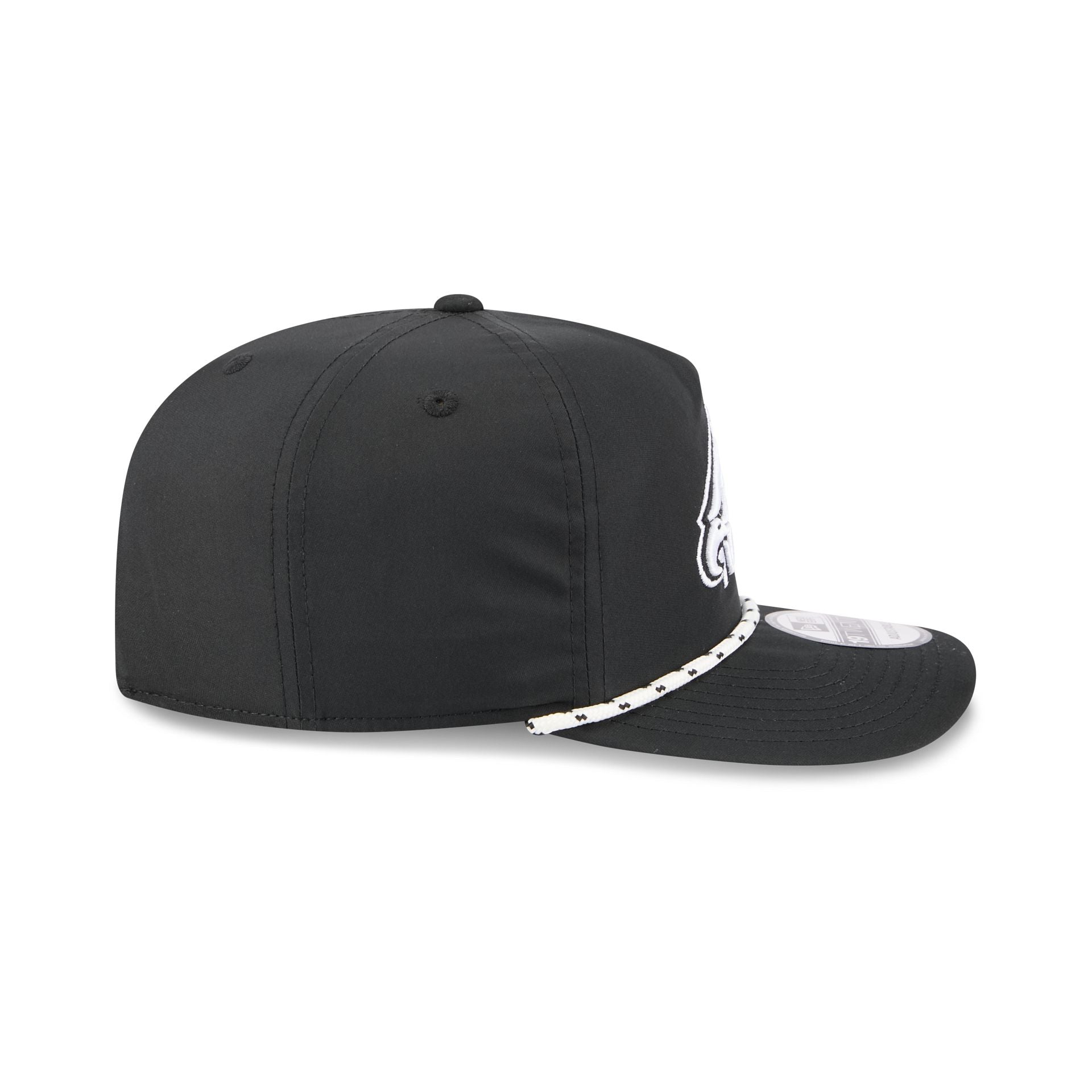 Philadelphia Eagles Black and White Rope 19TWENTY Snapback Hat
