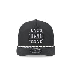 Notre Dame Fighting Irish Black and White Rope 19TWENTY Snapback Hat