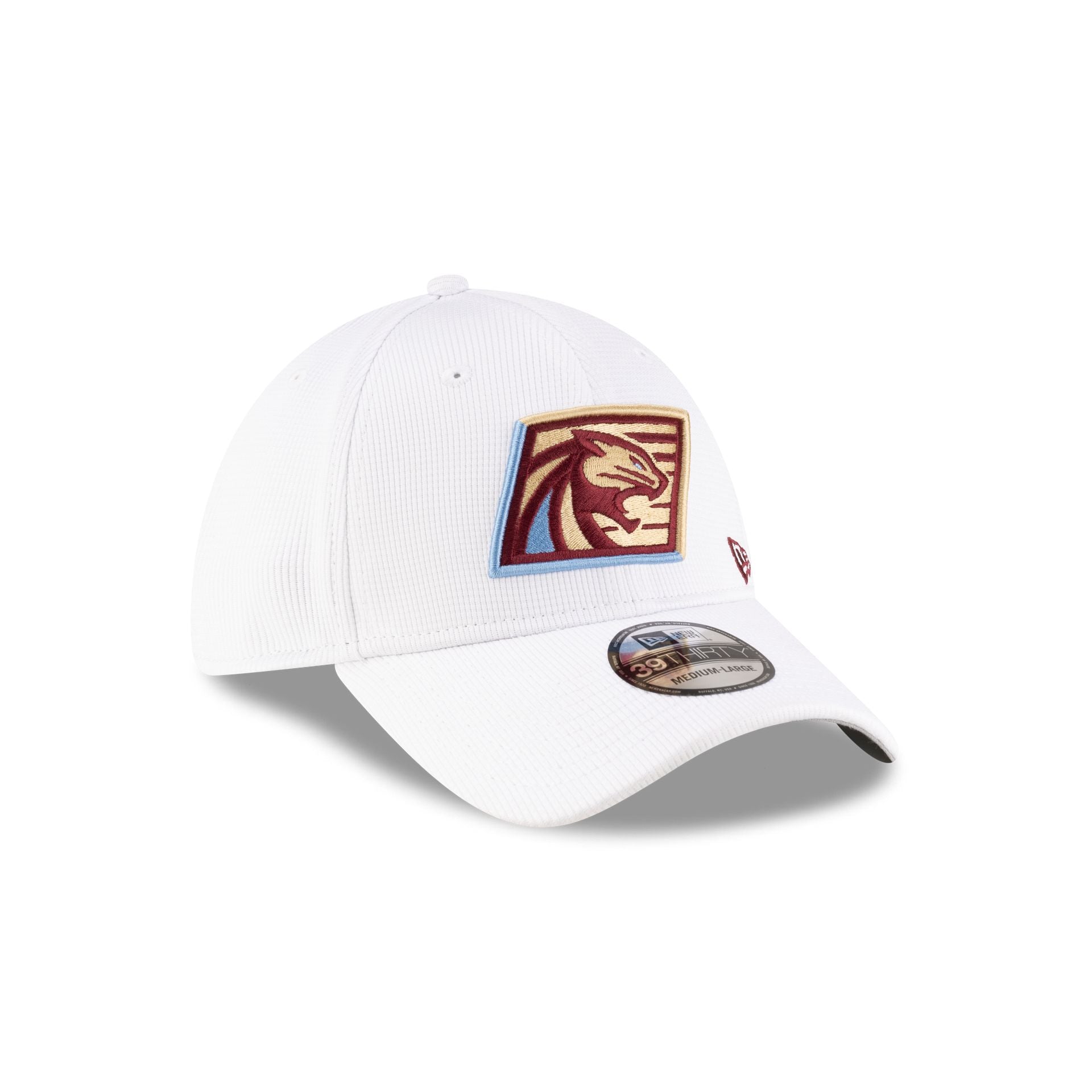 Michigan Panthers White 39THIRTY Stretch Fit Hat