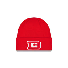 DC Defenders Red Cuff Knit Beanie