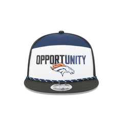 Denver Broncos 2025 Inspire Change Split Panel 9FIFTY Snapback Hat