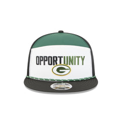 Green Bay Packers 2025 Inspire Change Split Panel 9FIFTY Snapback Hat