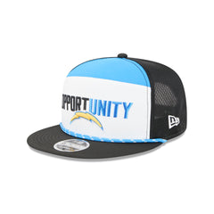 Los Angeles Chargers 2025 Inspire Change Split Panel 9FIFTY Snapback Hat