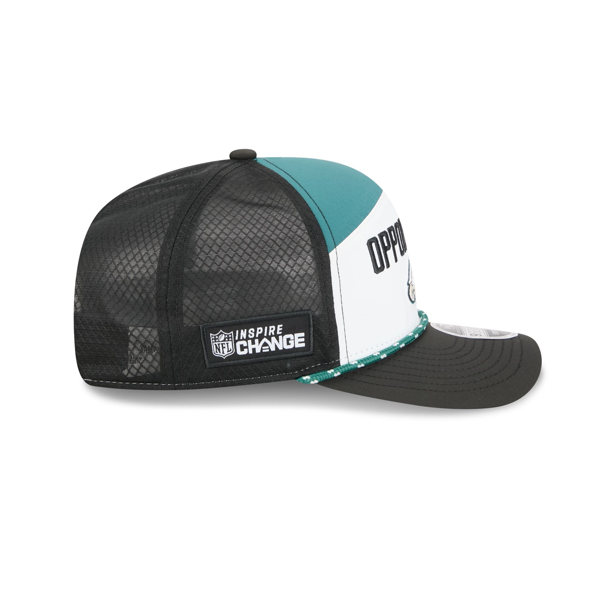 Philadelphia Eagles 2025 Inspire Change Split Panel 9SEVENTY Trucker Hat