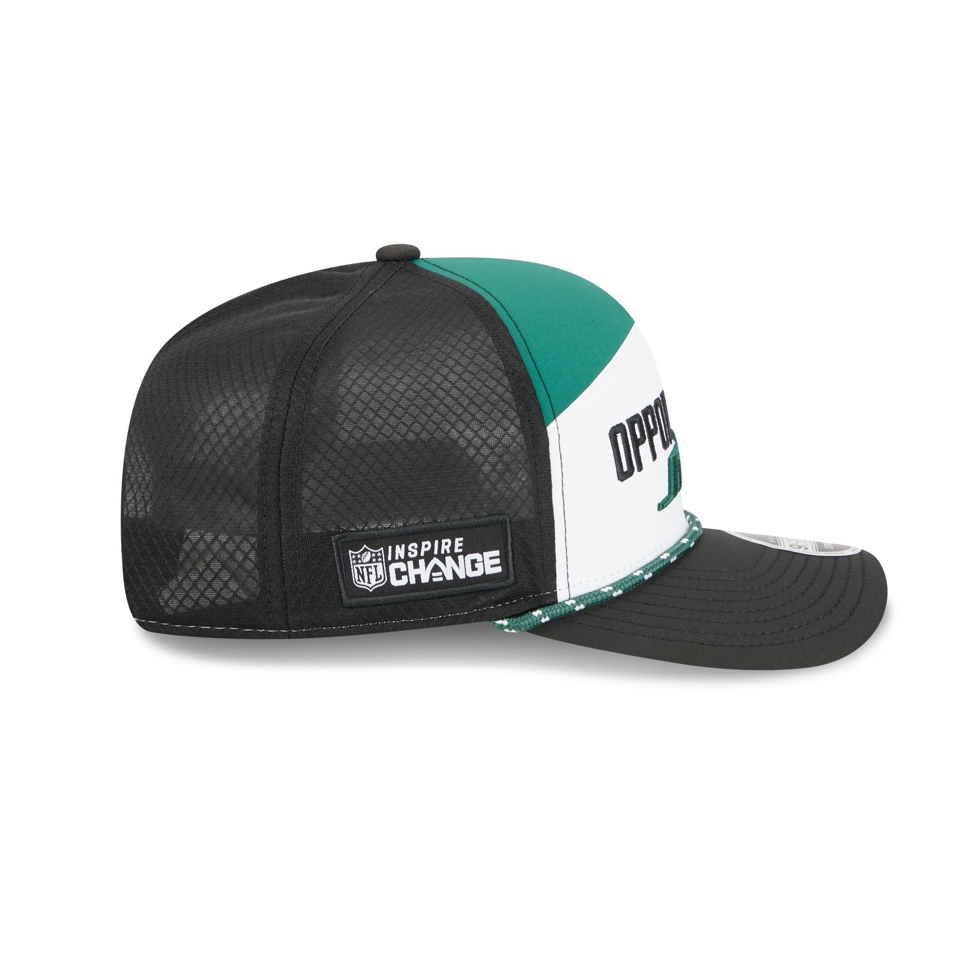 New York Jets 2025 Inspire Change Split Panel 9SEVENTY Trucker Hat