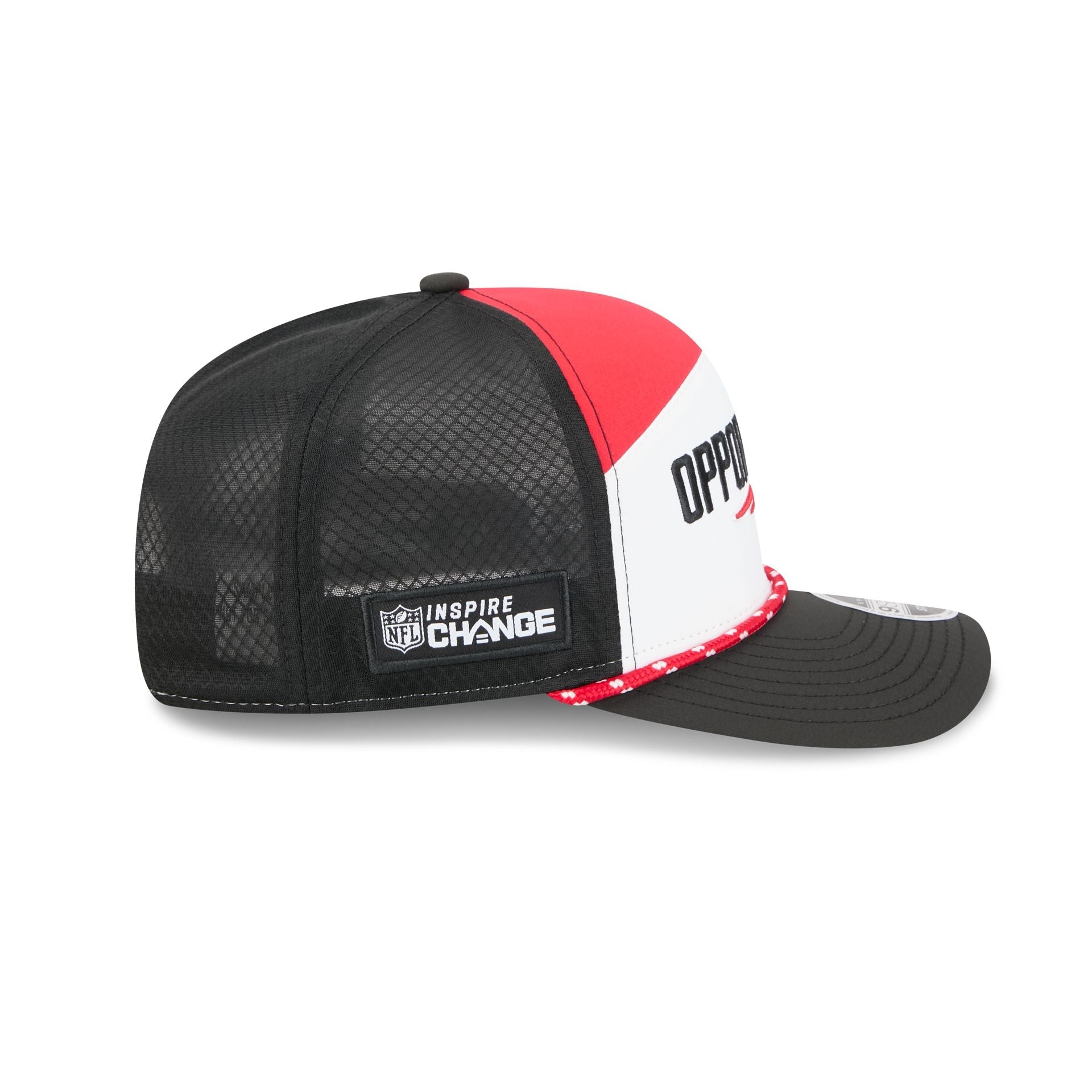 New England Patriots 2025 Inspire Change Split Panel 9SEVENTY Trucker Hat