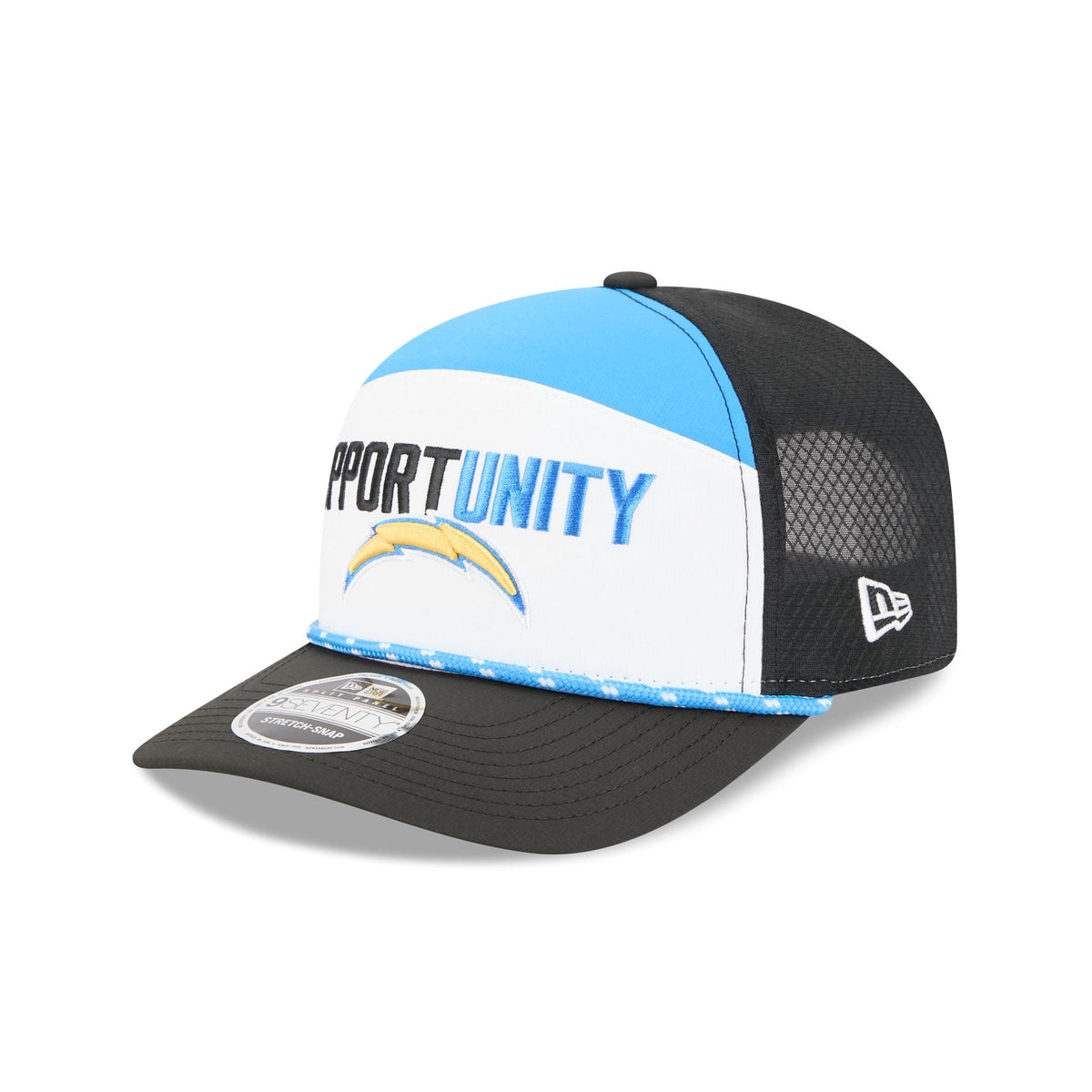 Los Angeles Chargers 2025 Inspire Change Split Panel 9SEVENTY Trucker Hat