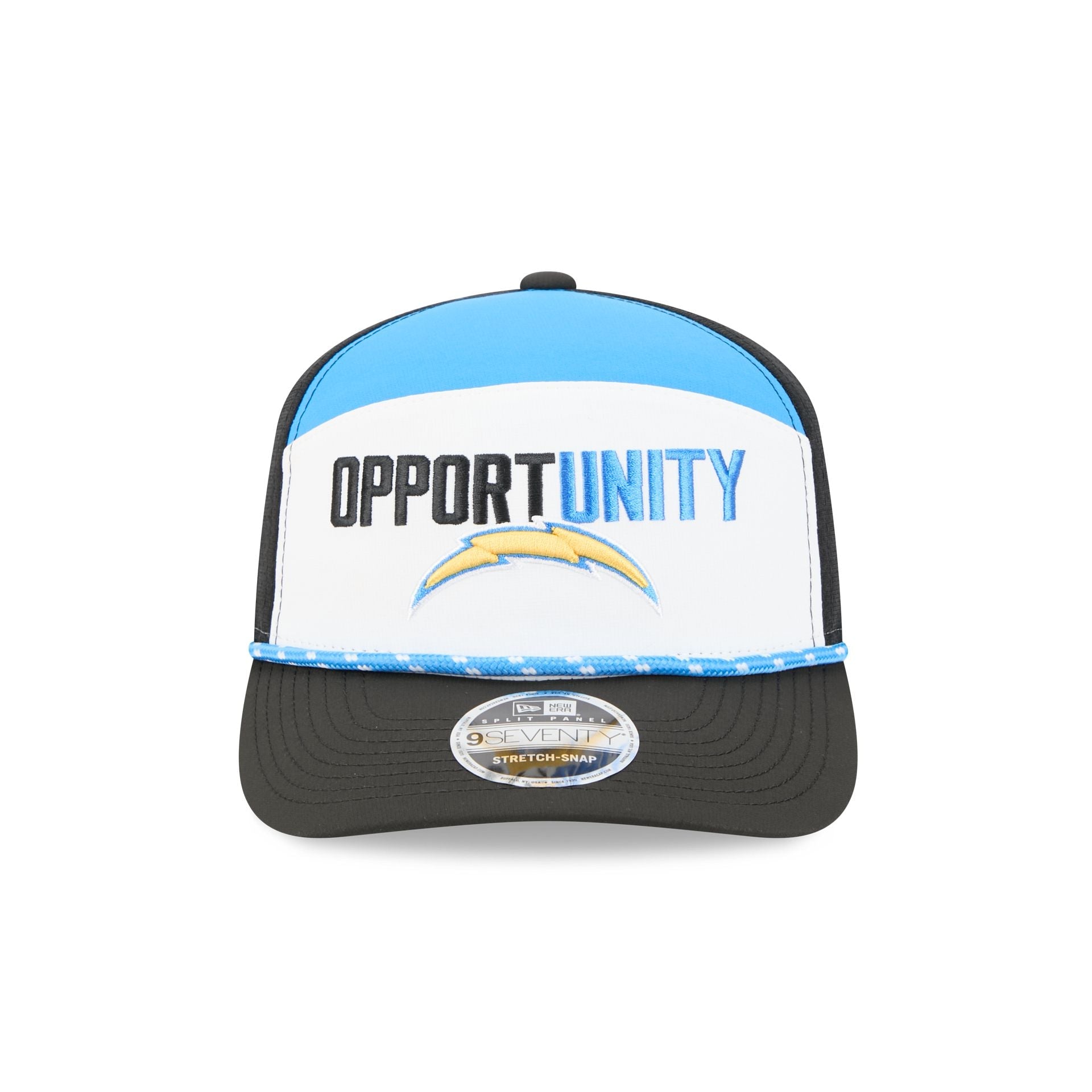 Los Angeles Chargers 2025 Inspire Change Split Panel 9SEVENTY Trucker Hat