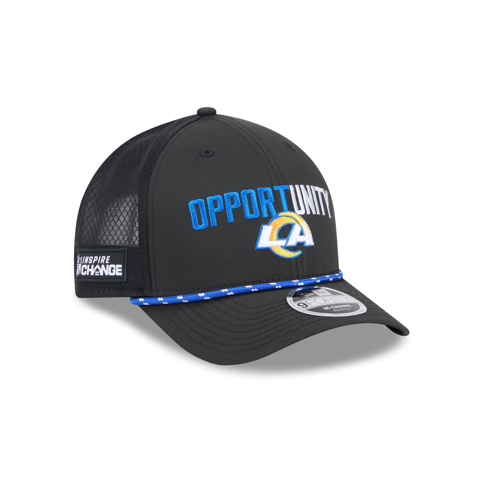 Los Angeles Rams 2025 Inspire Change 9FORTY M-Crown Snapback Hat