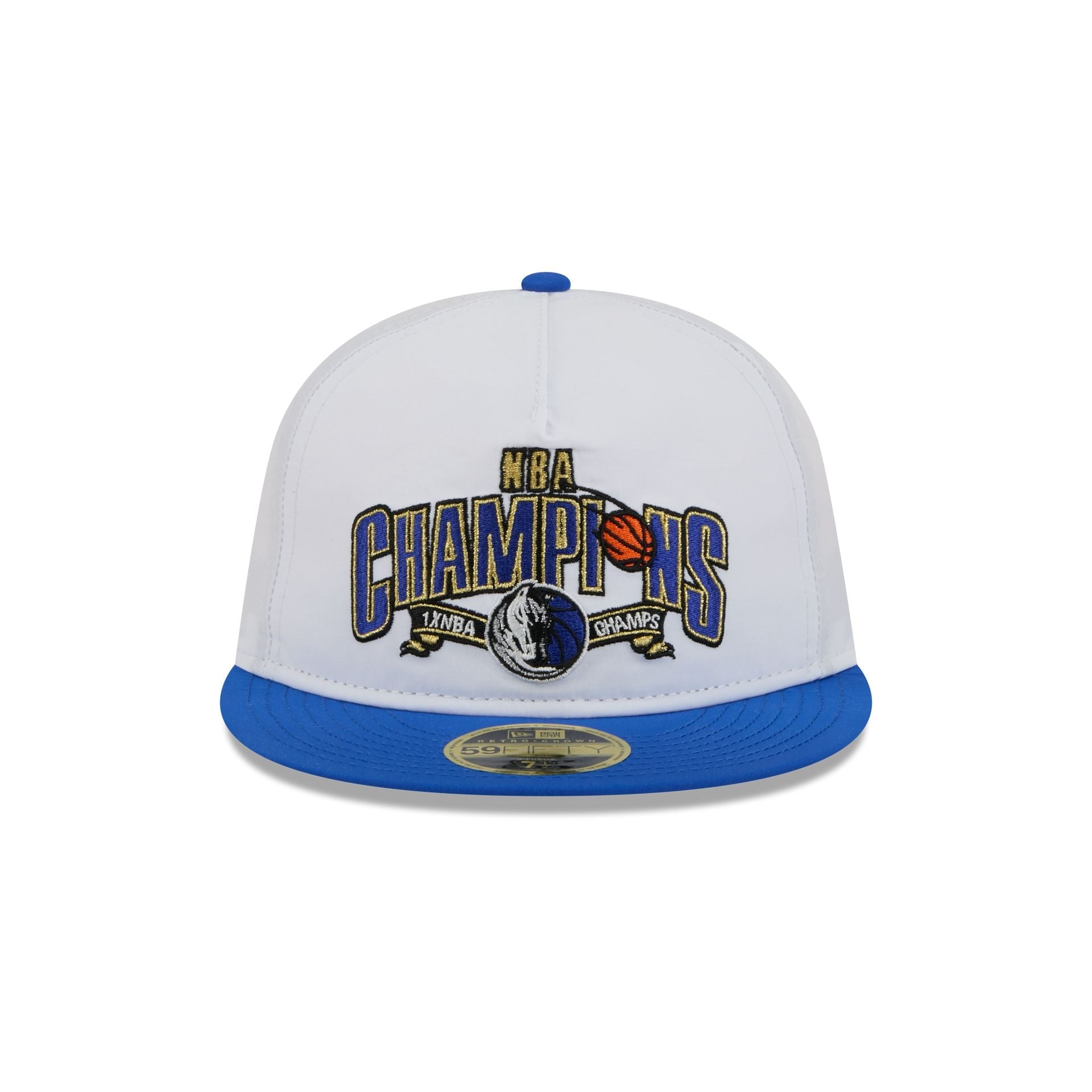 Dallas Mavericks Champions White Retro Crown 59FIFTY Fitted Hat