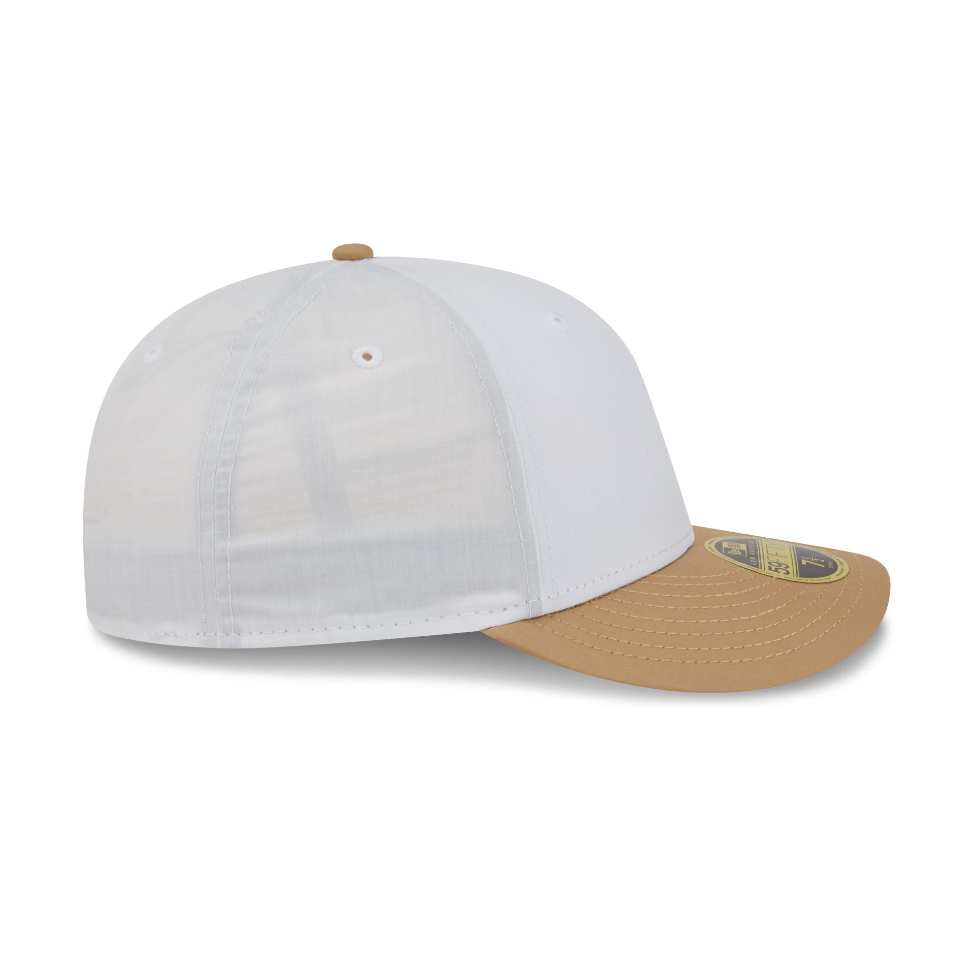 New Era Cap Cotton Nylon Tan Visor Low Profile 59FIFTY Fitted Hat