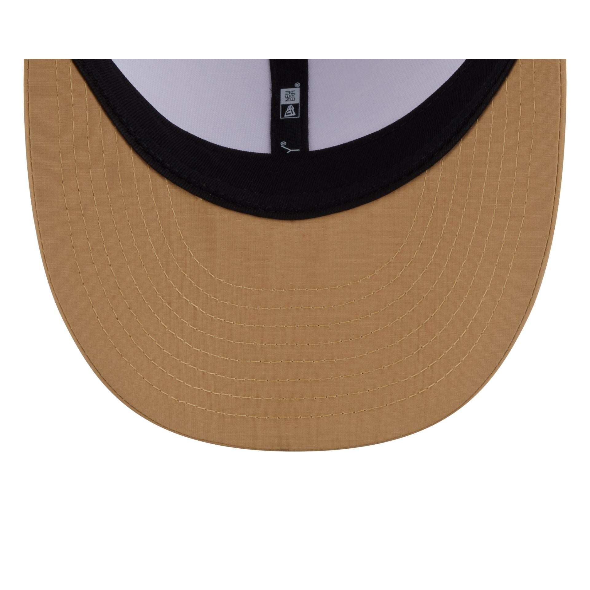 New Era Cap Cotton Nylon Tan Visor Low Profile 59FIFTY Fitted Hat