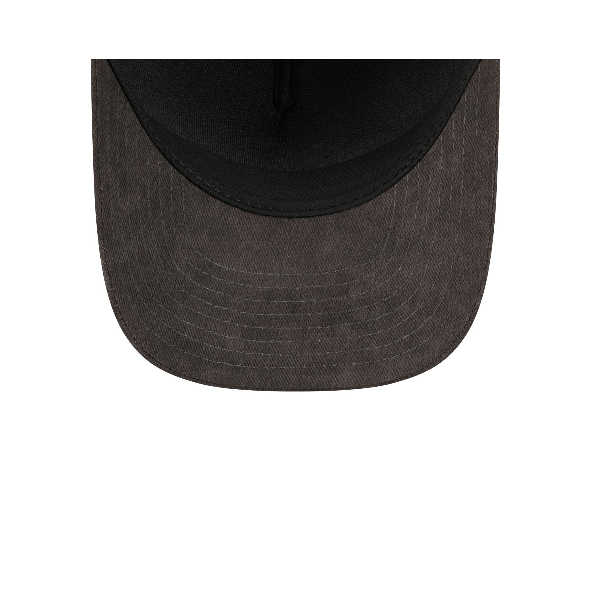 New Era Cap Washed Twill Black 9FORTY M-Crown A-Frame Adjustable Hat