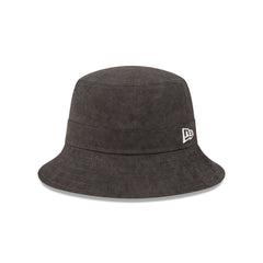 New Era Cap Washed Twill Black Bucket Hat