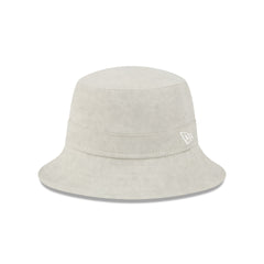 New Era Cap Washed Twill Light Biege Bucket Hat
