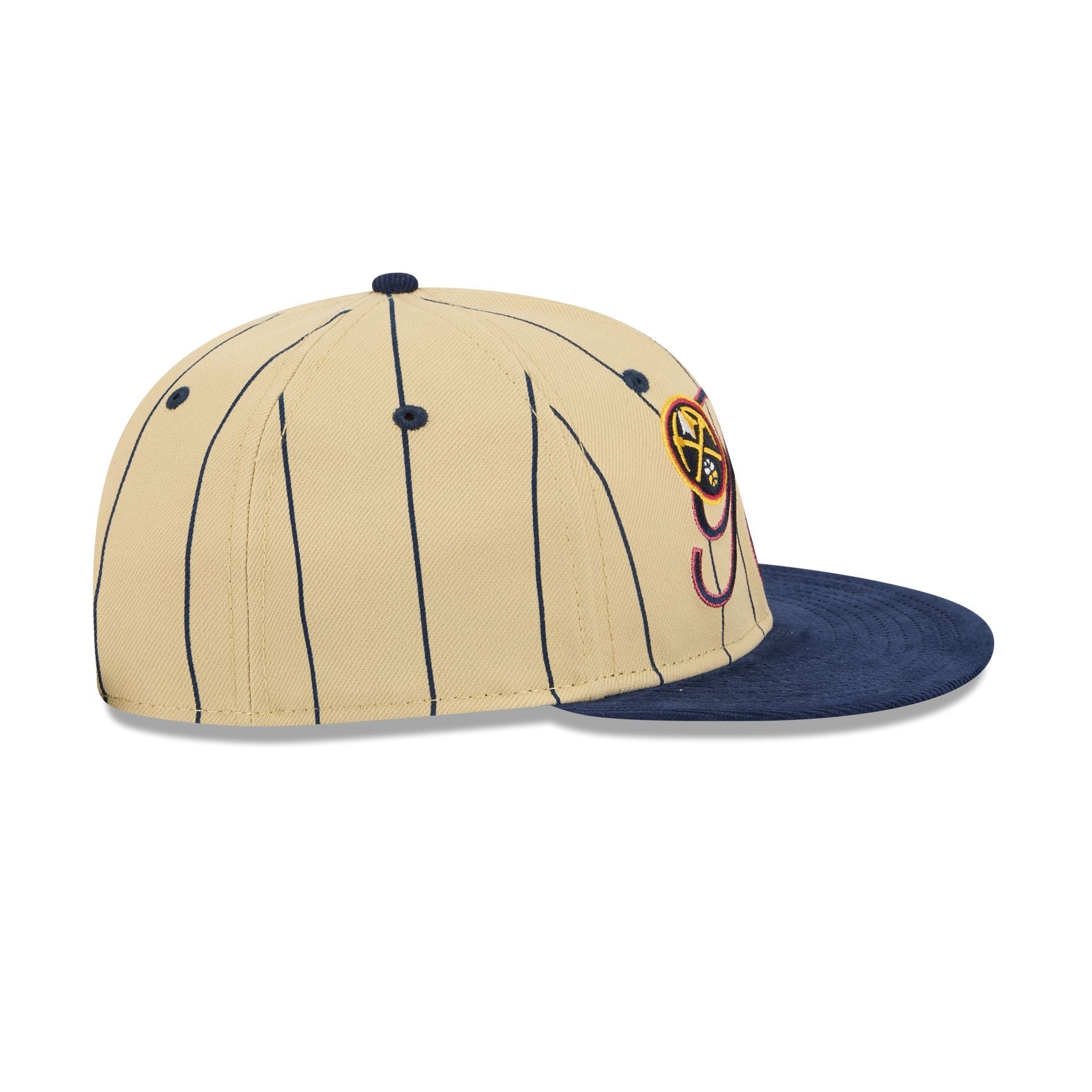 Denver Nuggets Pinstripe Script Retro Crown 9FIFTY Adjustable Hat