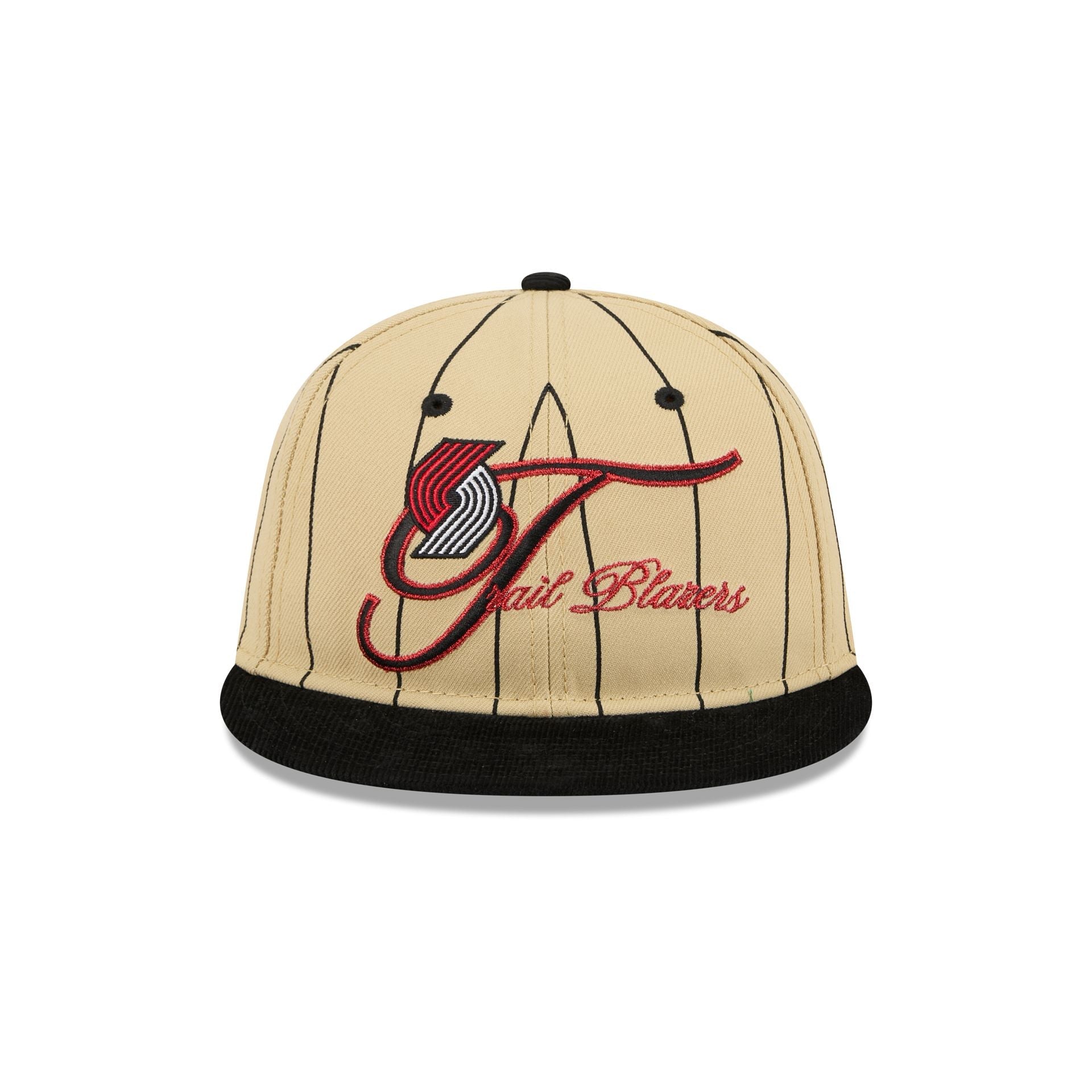 Portland Trail Blazers Pinstripe Script Retro Crown 9FIFTY Adjustable Hat