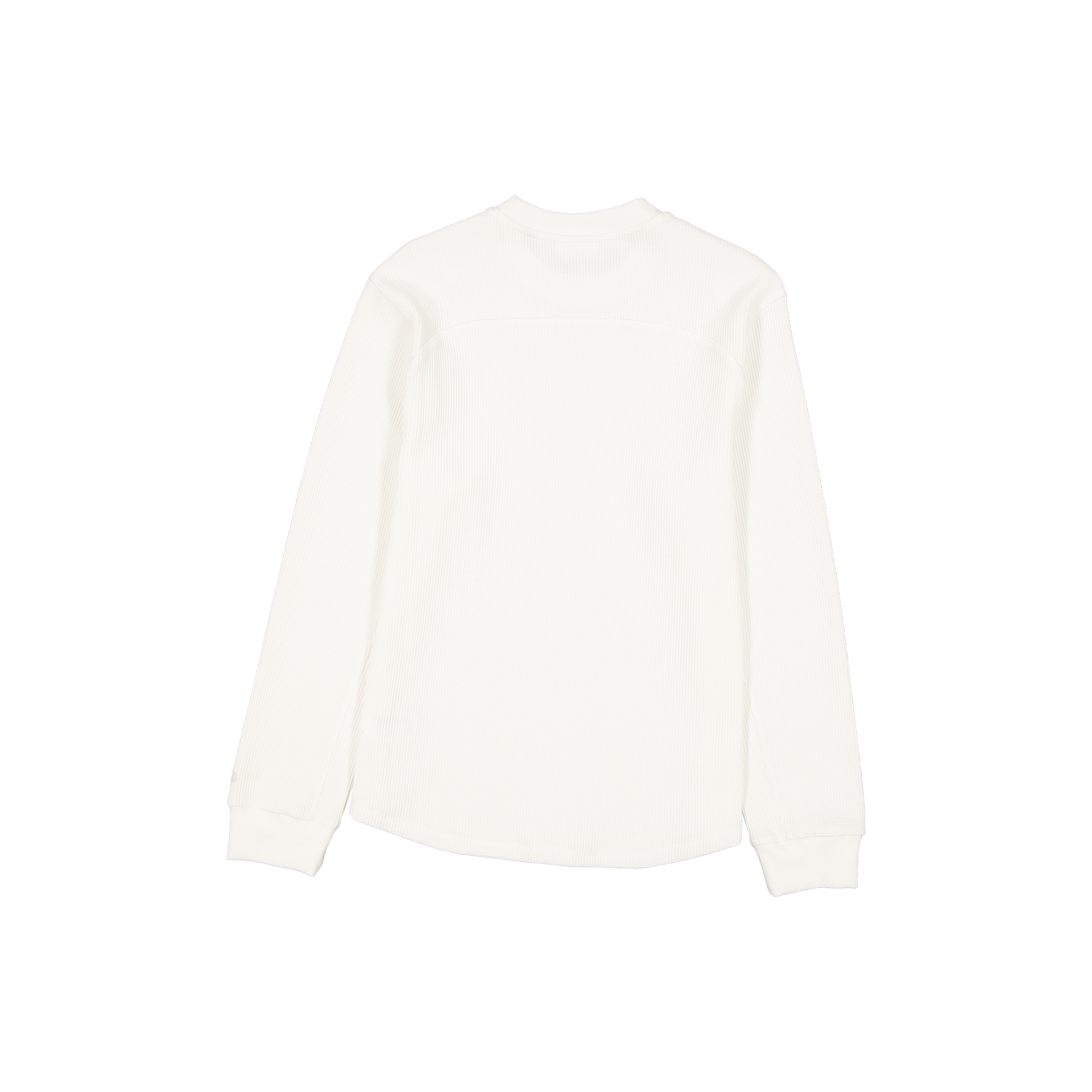 New Era Branded College White Long-Sleeve Waffle T-Shirt