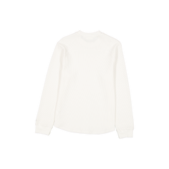 New Era Branded College White Long-Sleeve Waffle T-Shirt