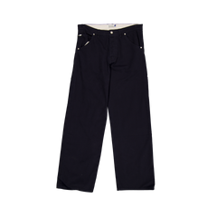 New Era Branded Brushed Cotton Navy Carpenter Pants