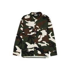 New Era Branded Woodland Camo Military Overshirt