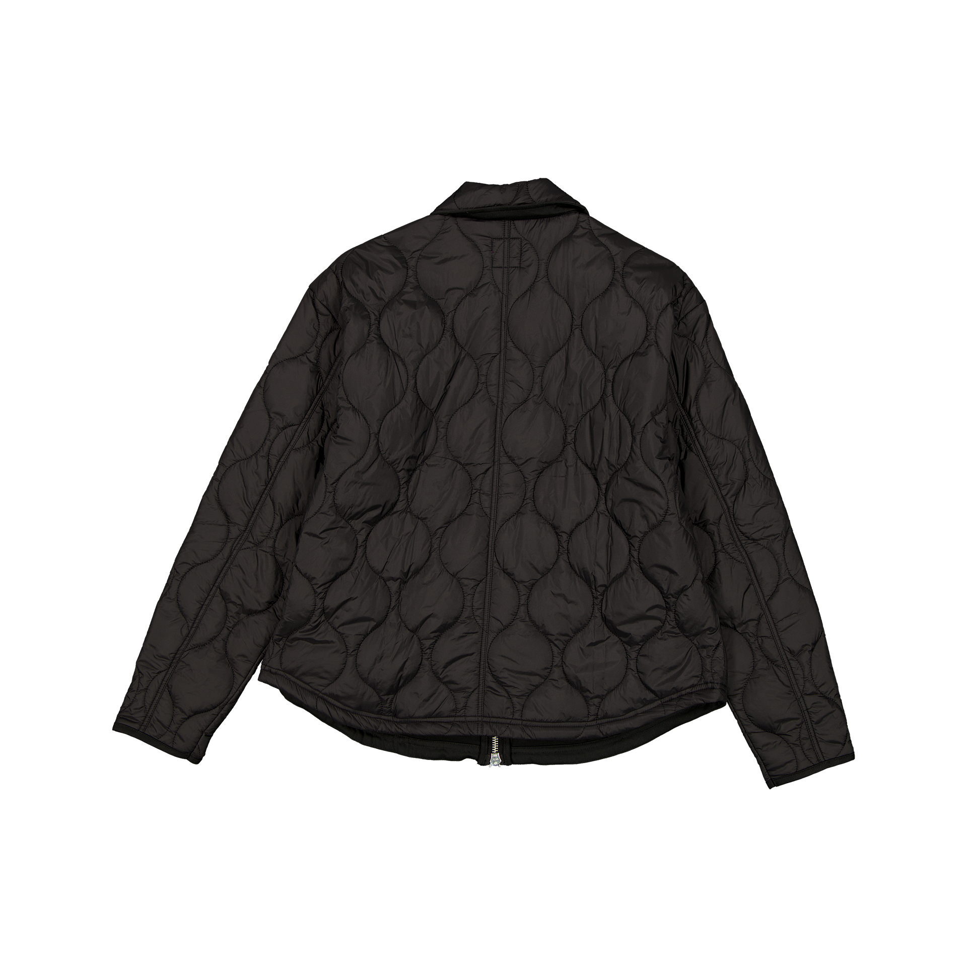 New Era Branded Black Quilted Captain Shacket