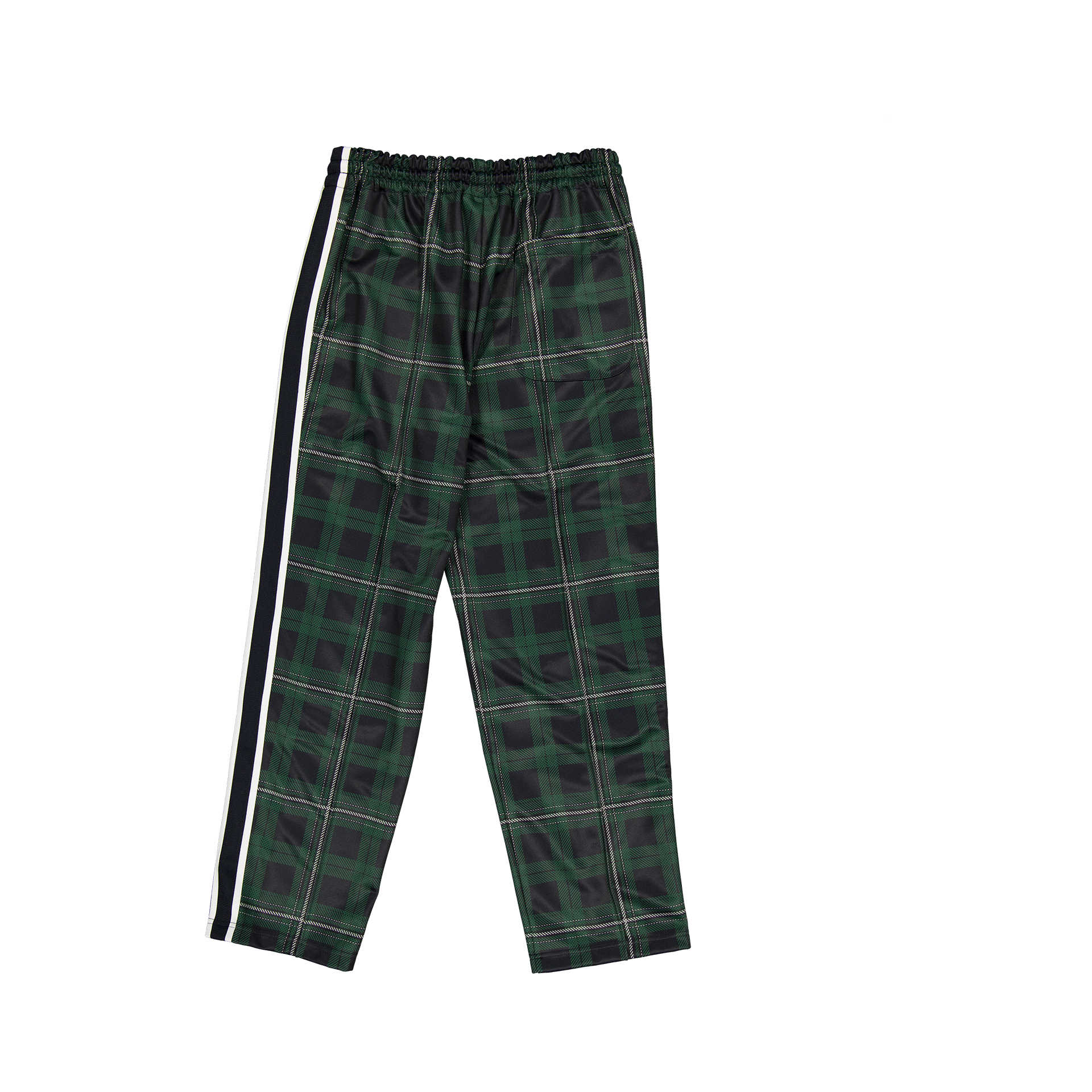 New Era Branded Plaid Navy Track Pants