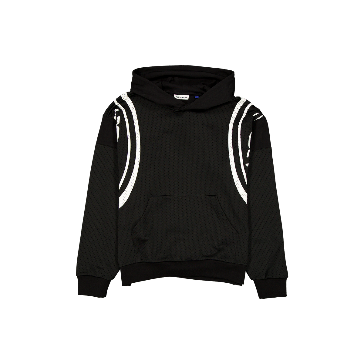 New Era Branded Mesh Combo Black Hoodie