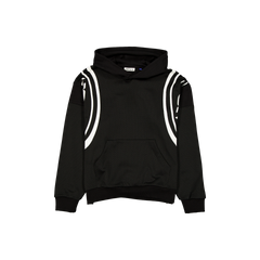 New Era Branded Mesh Combo Black Hoodie